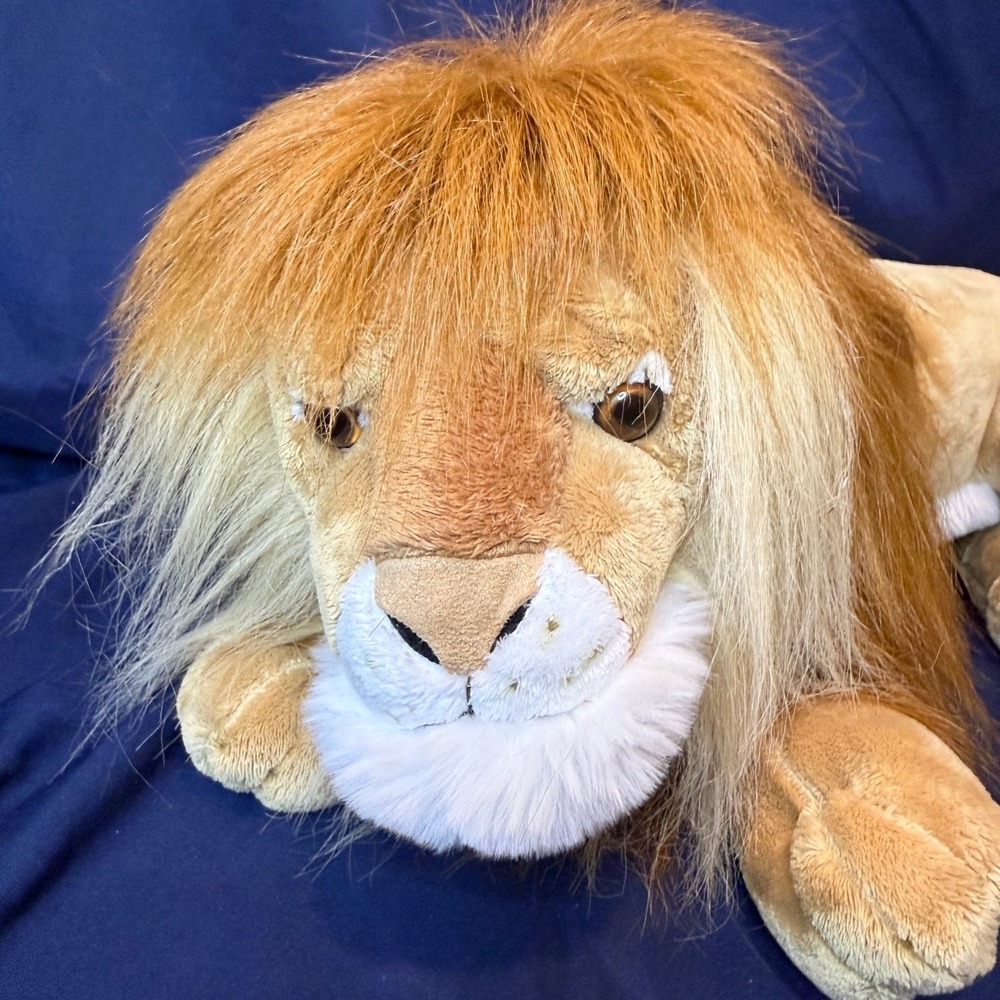 Vintage Walt Disney World Animal Kingdom Floppy Lion Plush Stuffed Animal 16in